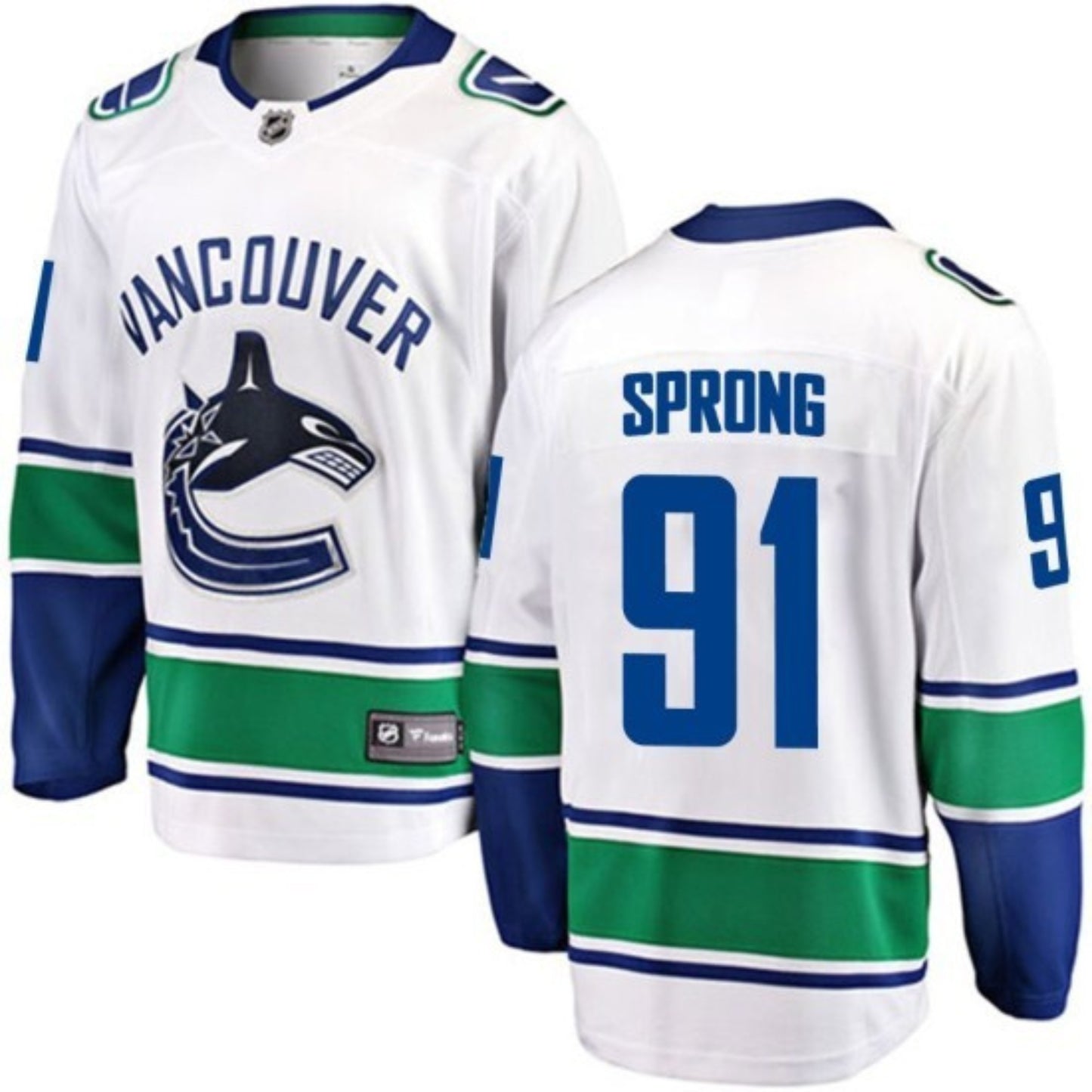 NHL Daniel Sprong Vancouver Canucks 91 Jersey