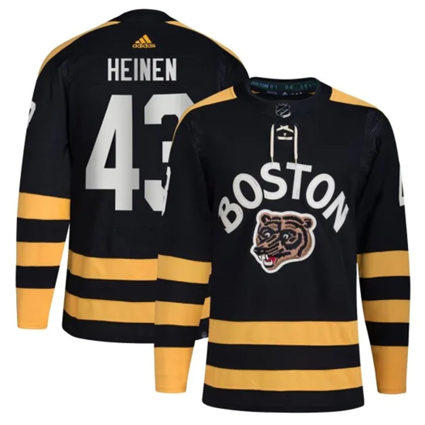 NHL Danton Heinen Boston Bruins 43 Jersey