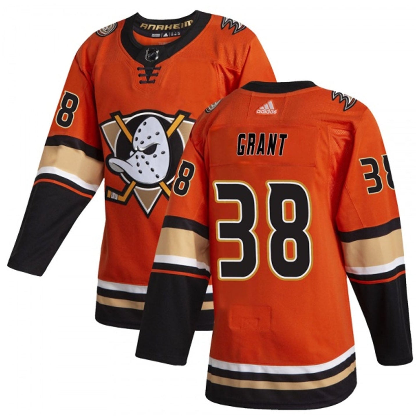 NHL Derek Grant Anaheim Ducks 38 Jersey