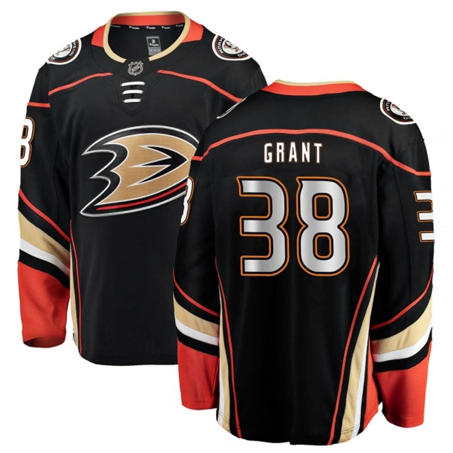 NHL Derek Grant Anaheim Ducks 38 Jersey