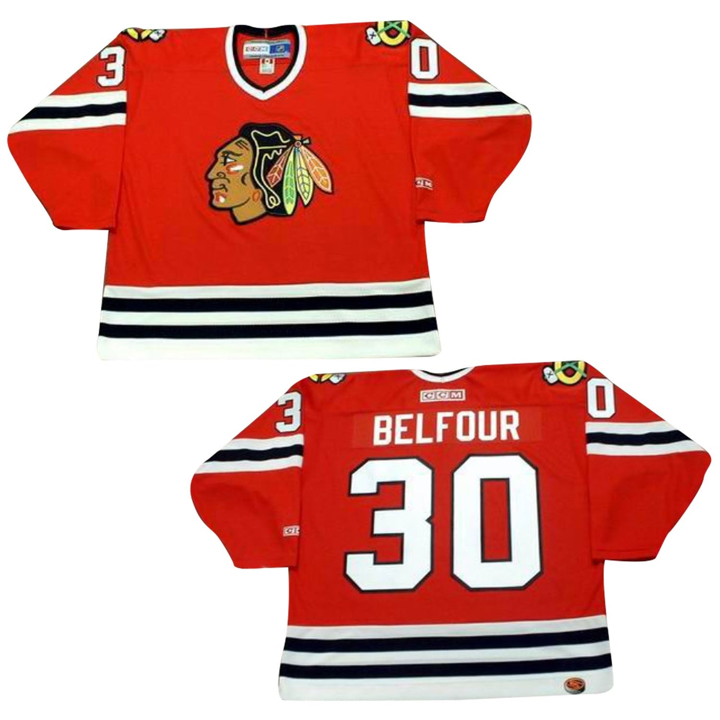 NHL Ed Belfour Chicago Blackhawks 30 Jersey