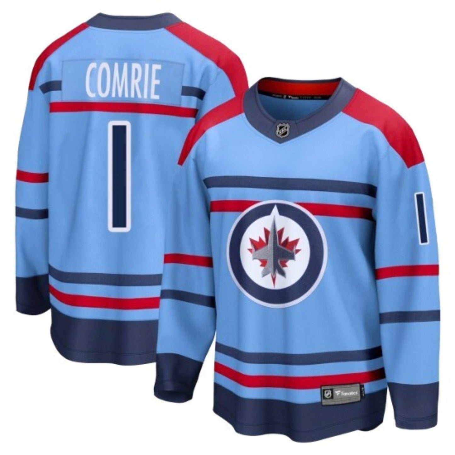 NHL Eric Comrie Winnipeg Jets 1 Jersey