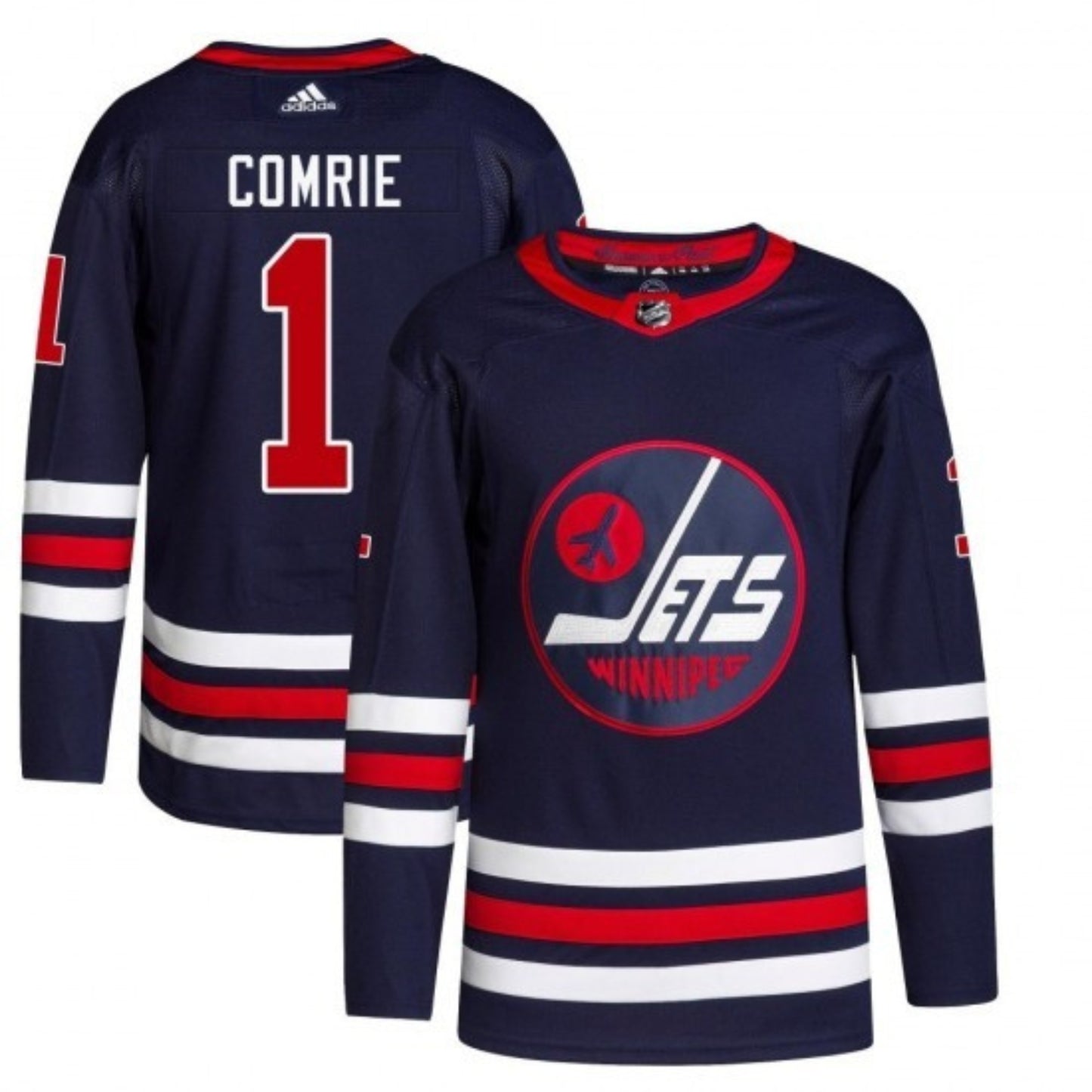 NHL Eric Comrie Winnipeg Jets 1 Jersey