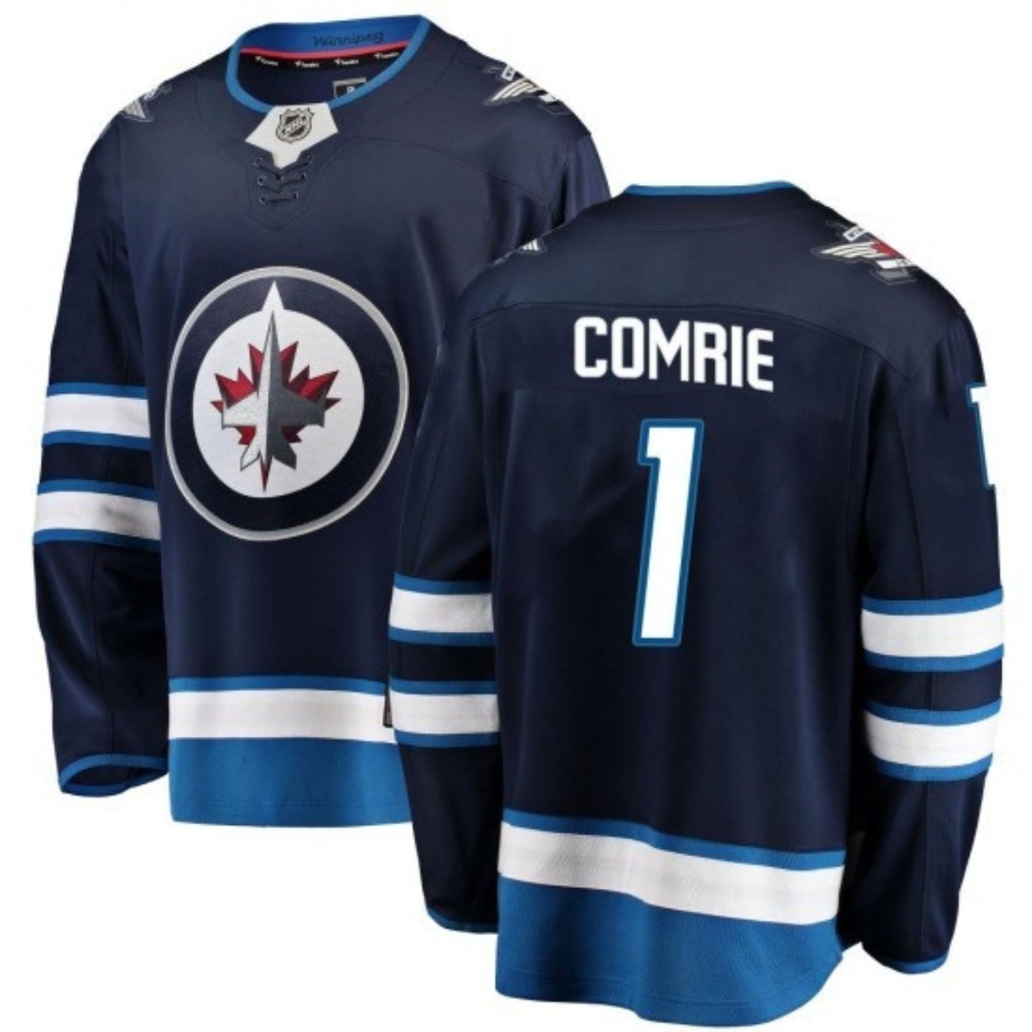 NHL Eric Comrie Winnipeg Jets 1 Jersey