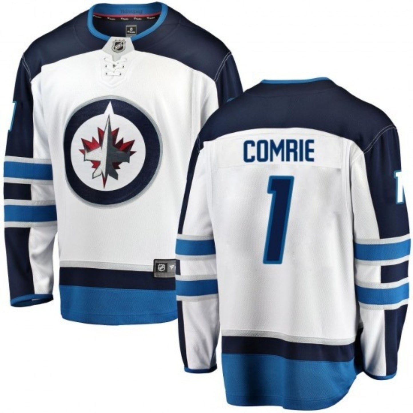 NHL Eric Comrie Winnipeg Jets 1 Jersey