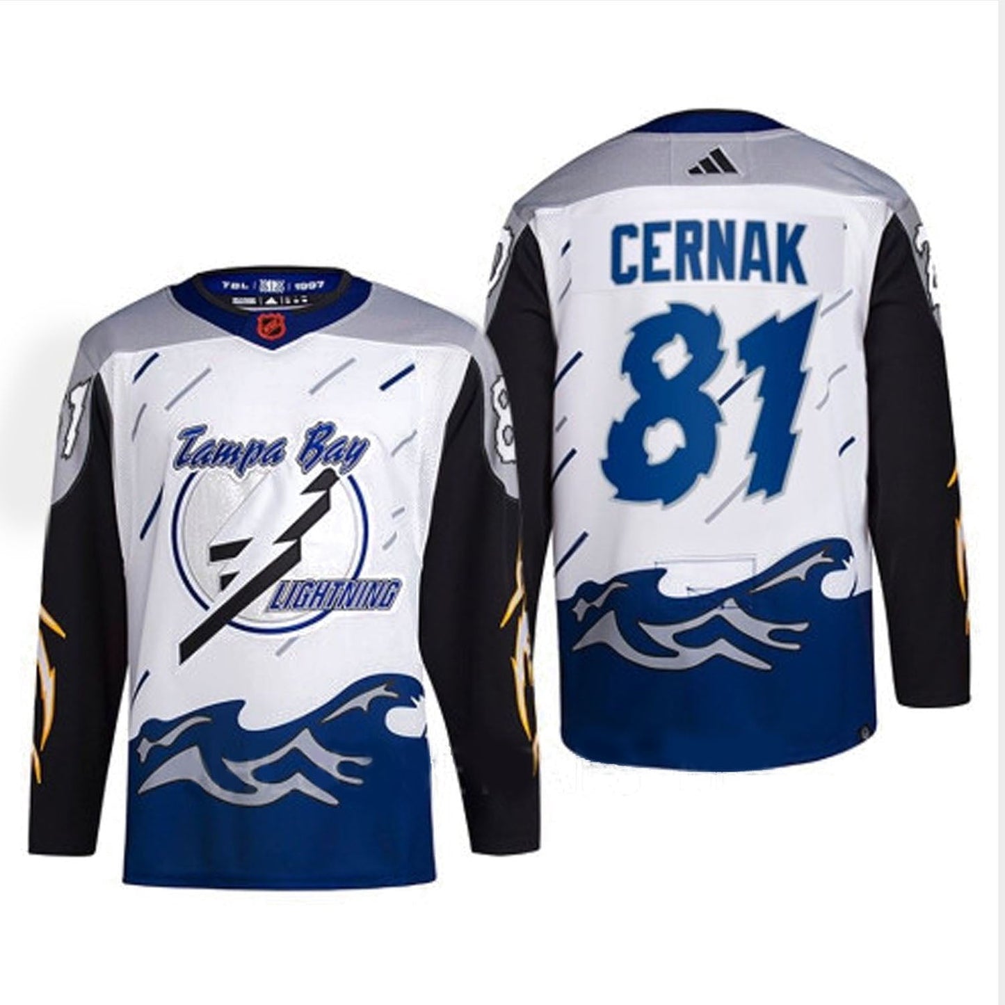 NHL Erik Cernak Tampa Bay Lightning 81 Jersey