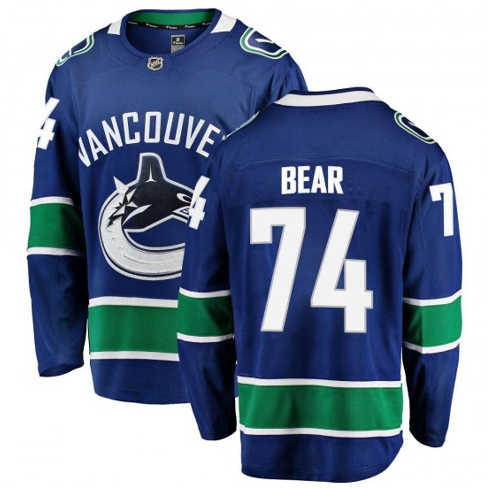 NHL Ethan Bear Vancouver Canucks 74 Jersey The Jersey King