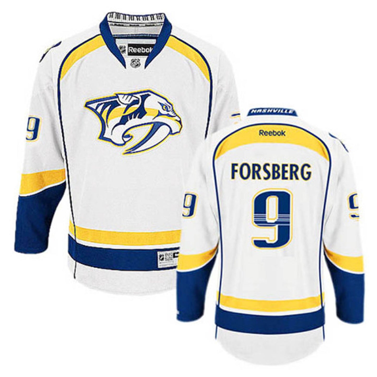 NHL Filip Forsberg Nashville Predators 9 Jersey