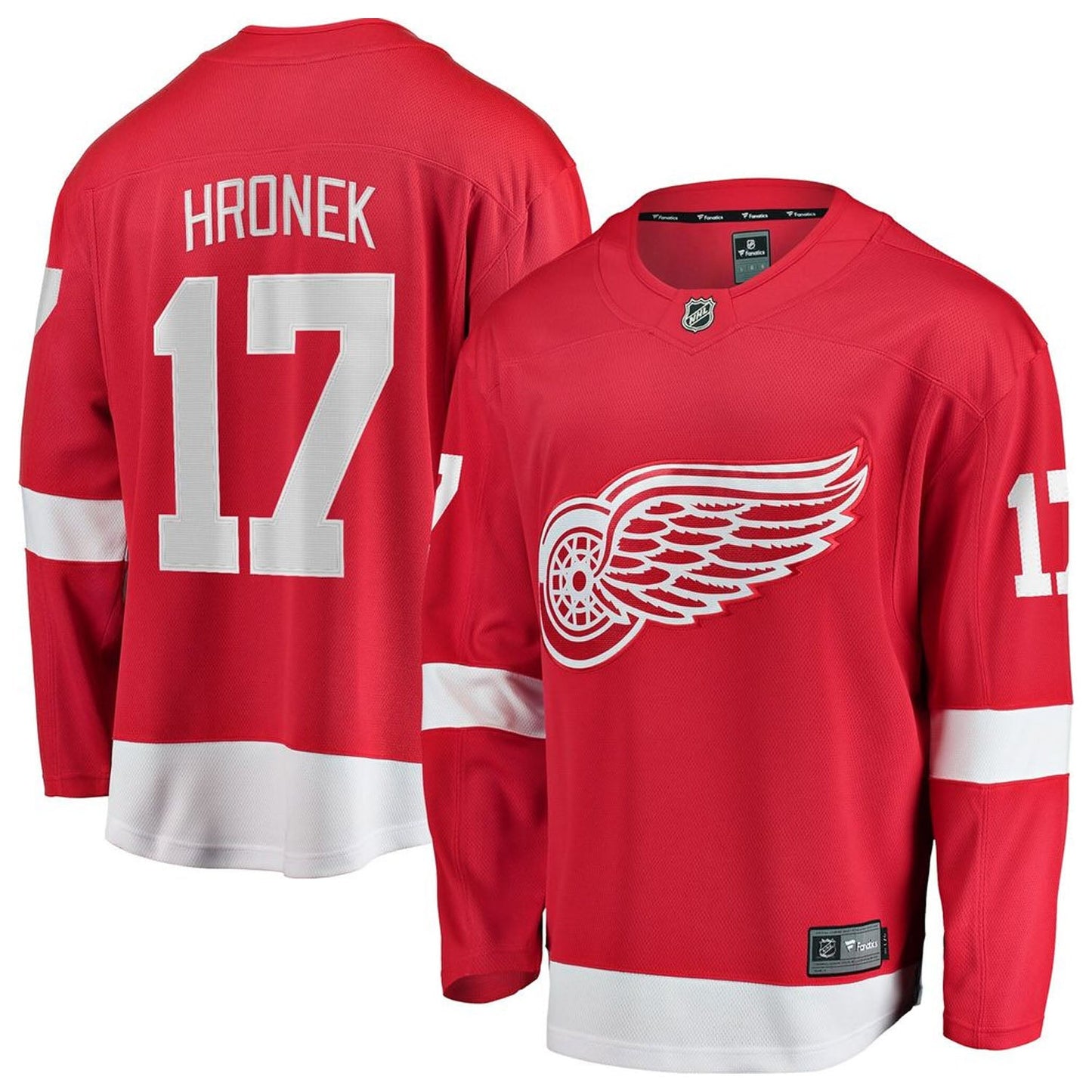 NHL Filip Hronek Detroit Red Wings 17 Jersey