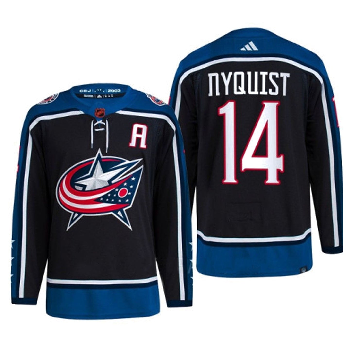 NHL Gustav Nyquist Columbus Blue Jackets 14 Jersey