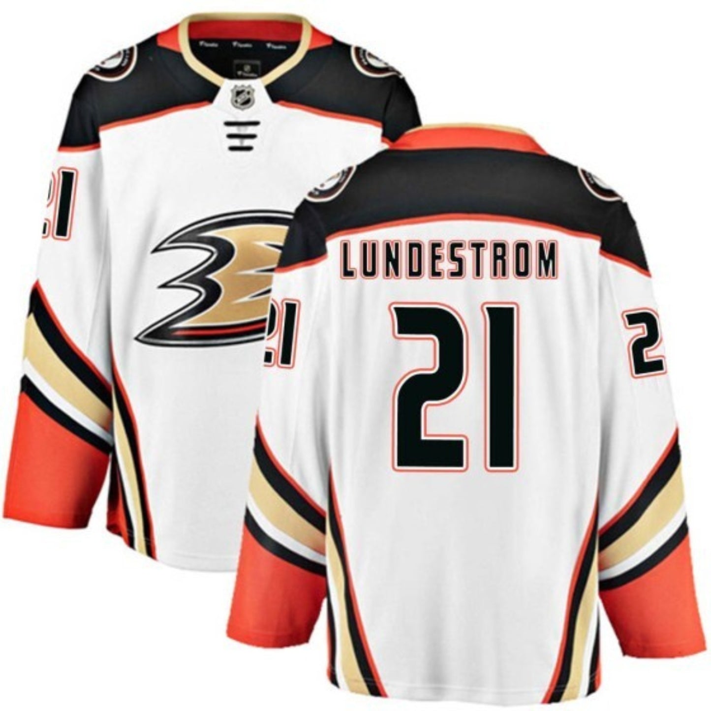 NHL Isac Lundestrom Anaheim Ducks 21 Jersey