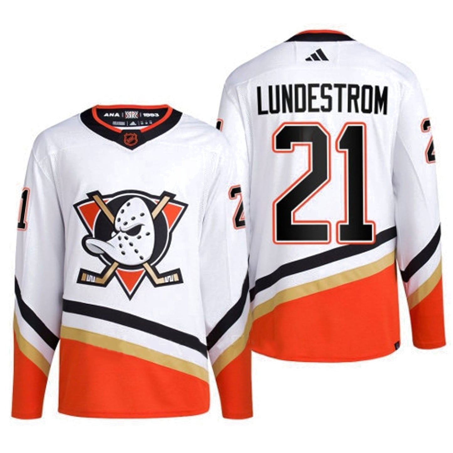 NHL Isac Lundestrom Anaheim Ducks 21 Jersey