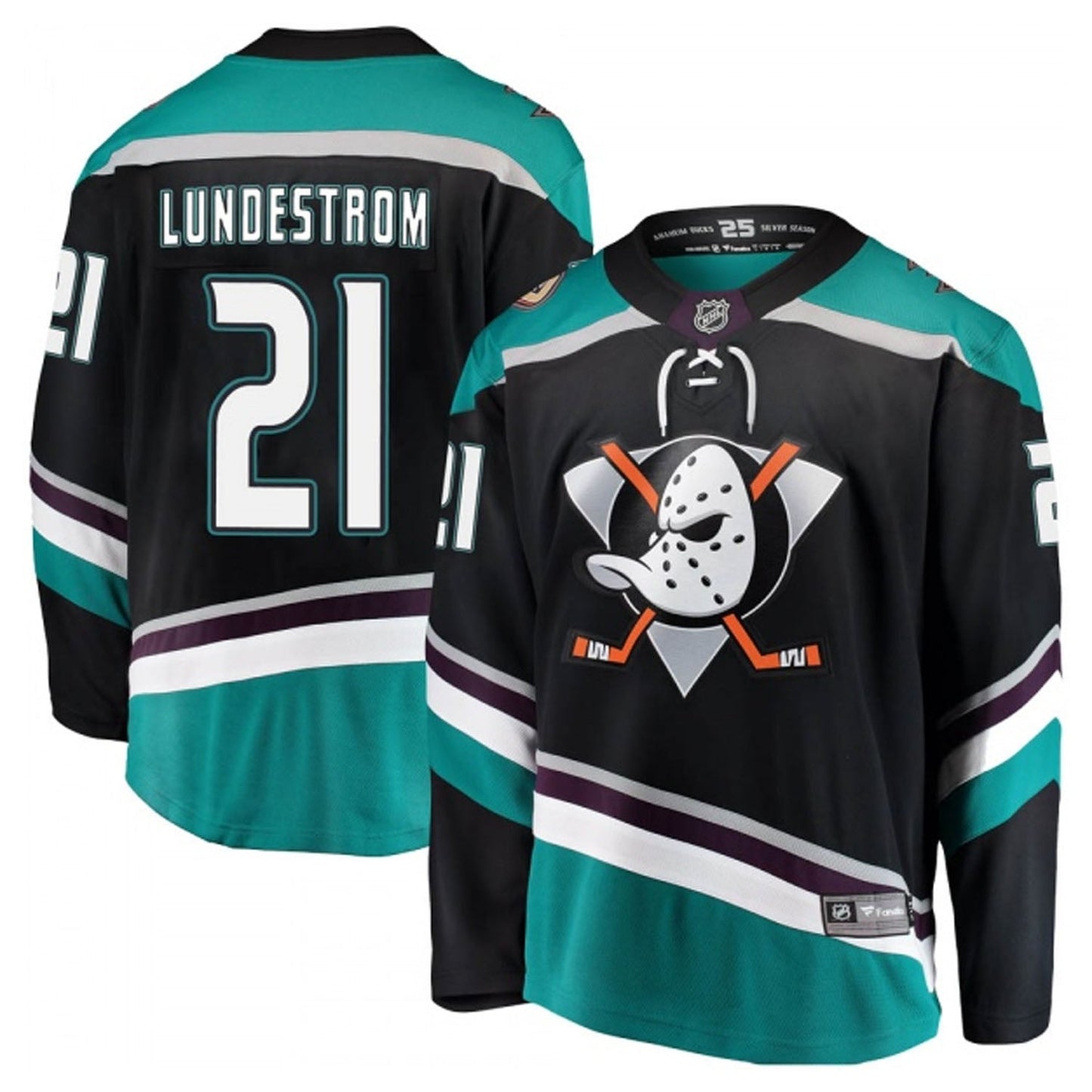 NHL Isac Lundestrom Anaheim Ducks 21 Jersey