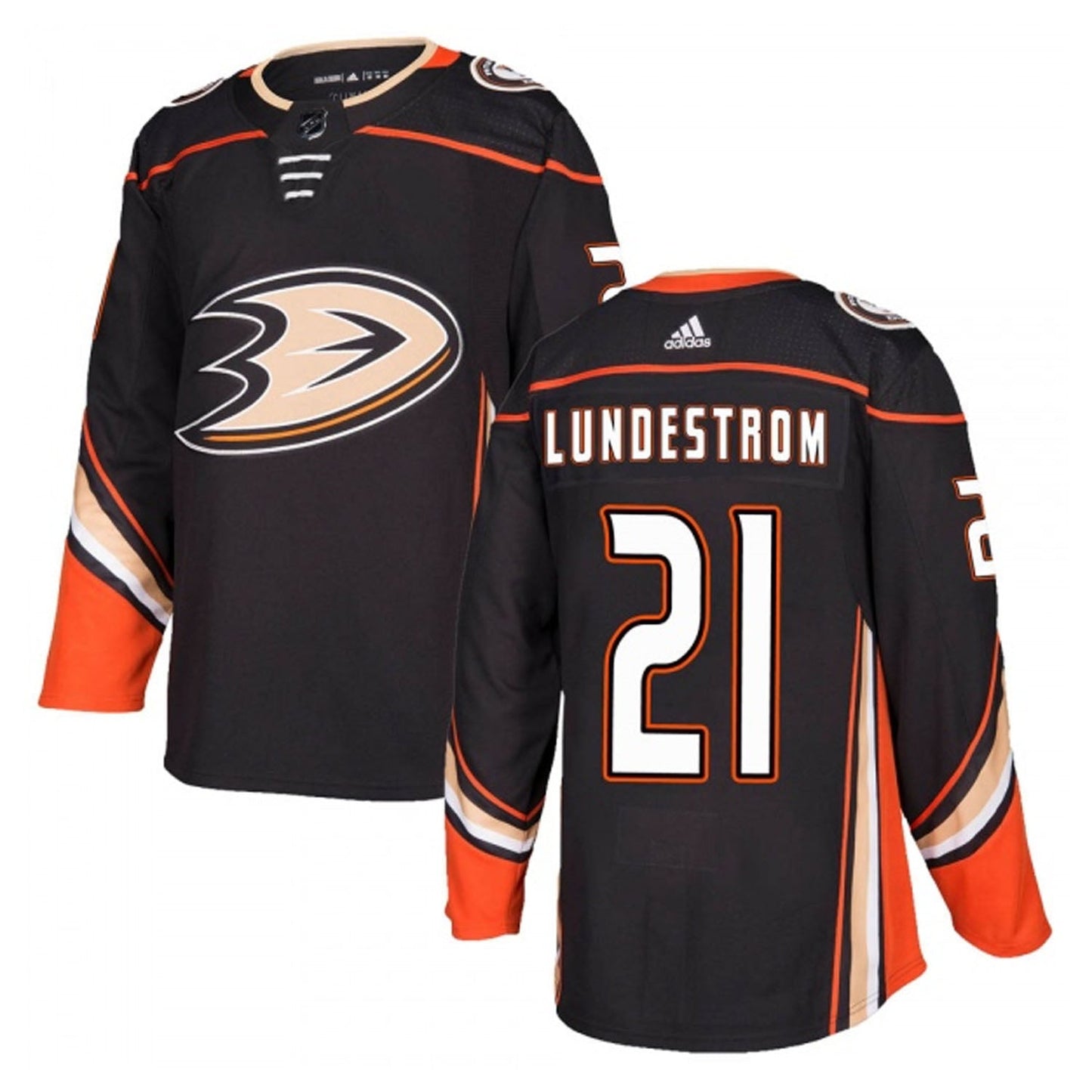 NHL Isac Lundestrom Anaheim Ducks 21 Jersey