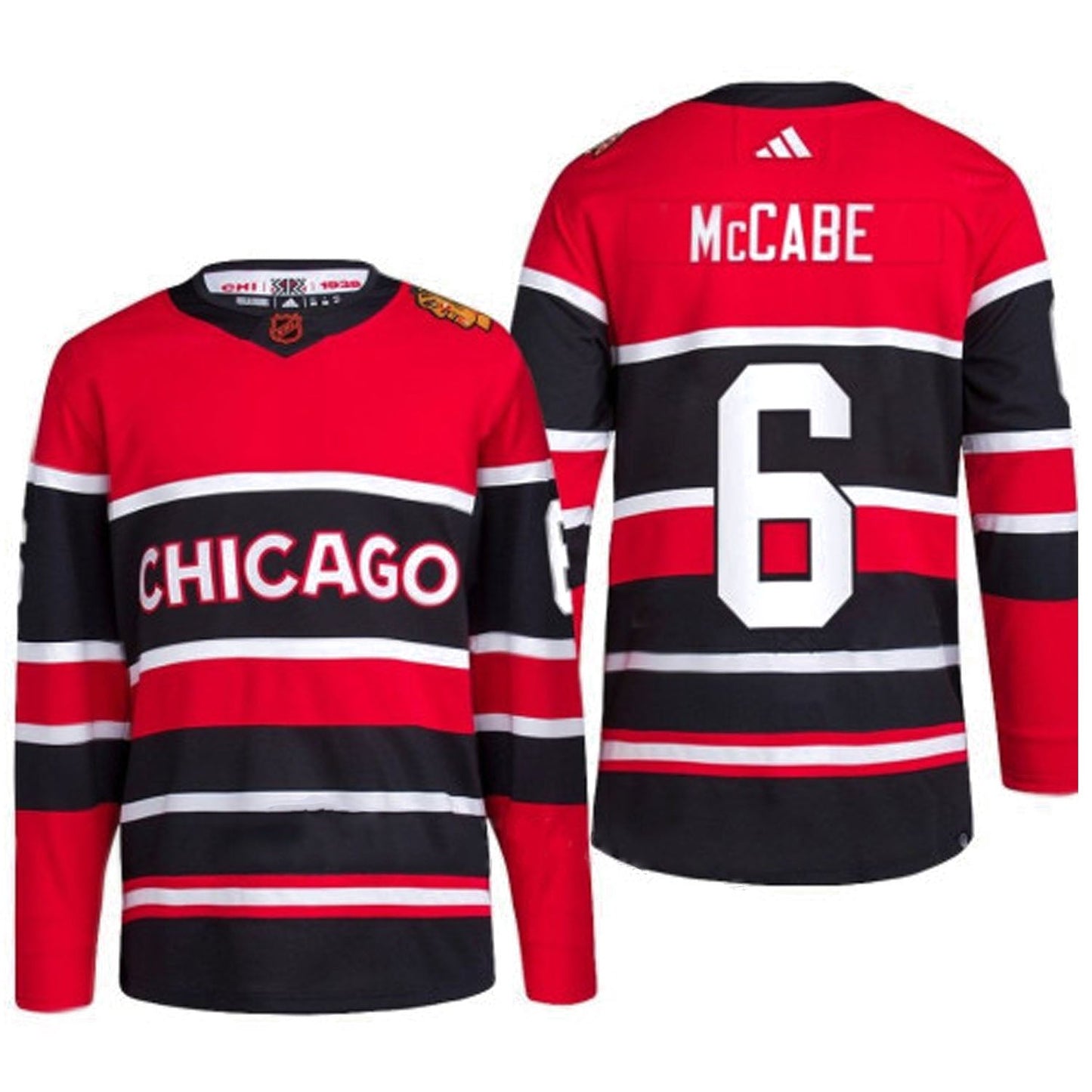 NHL Jake McCabe Chicago Blackhawks 6 Jersey