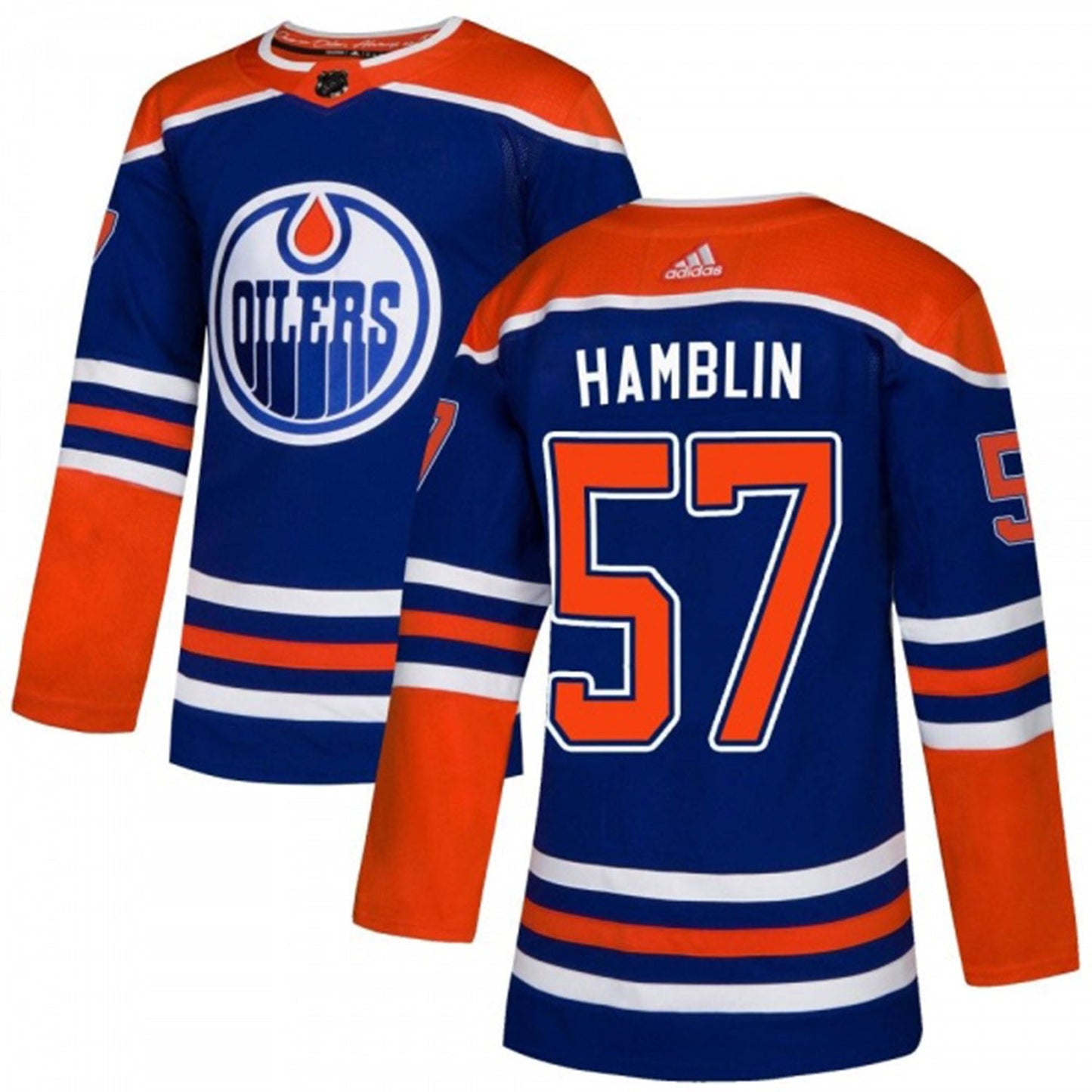 NHL James Hamblin Edmonton Oilers 57 Jersey