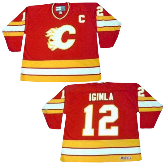 NHL Jarome Iginla Calgary Flames 12 Jersey