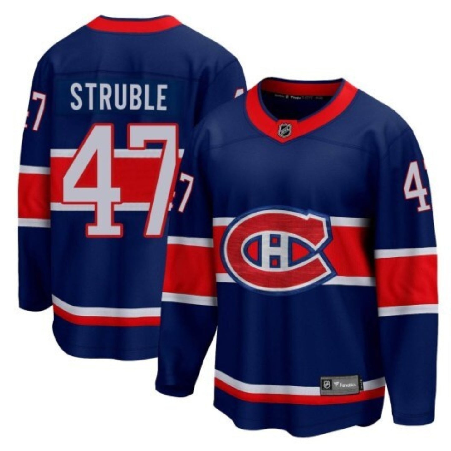 NHL Jayden Struble Montreal Canadians 47 Jersey