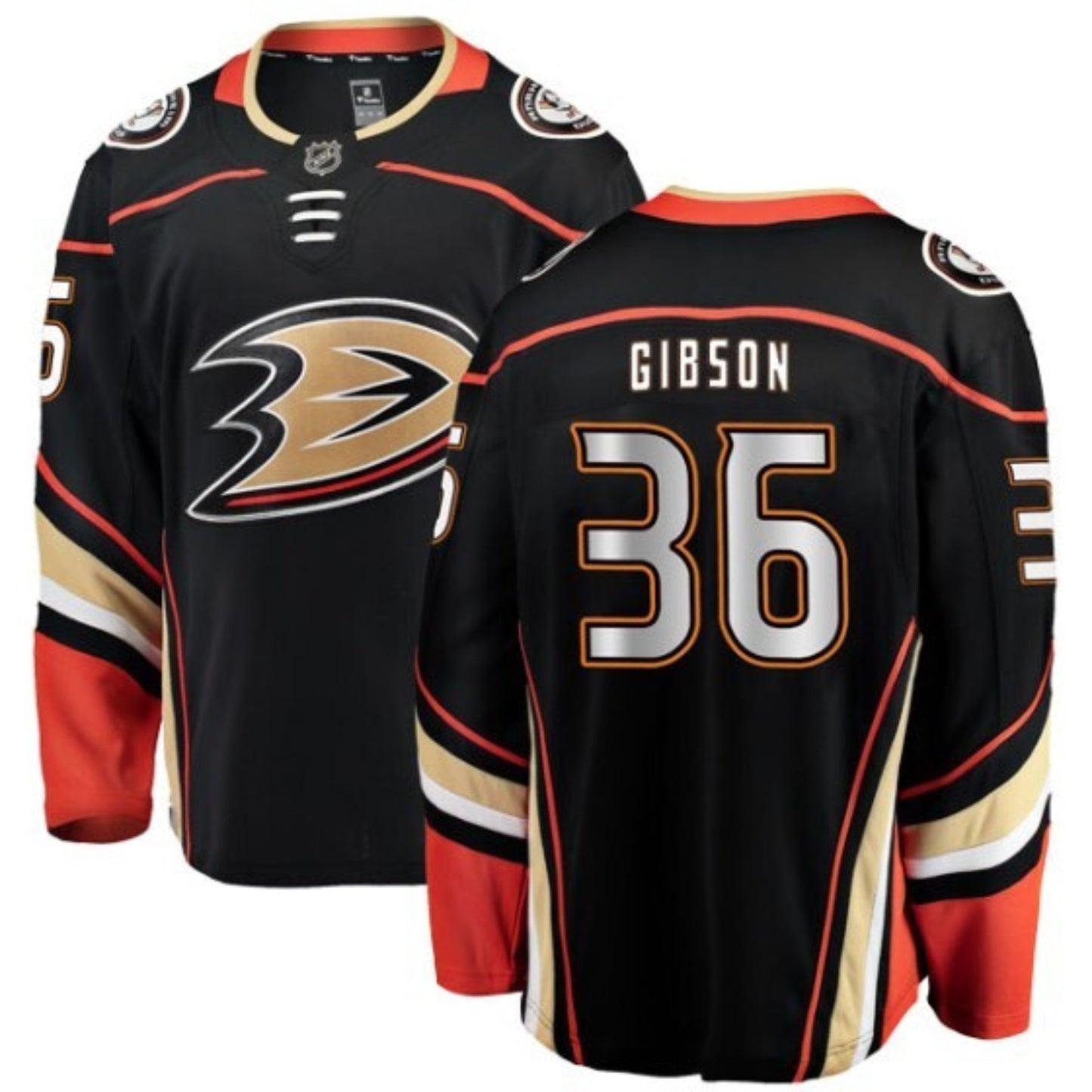 NHL John Gibson Anaheim Ducks 36 Jersey