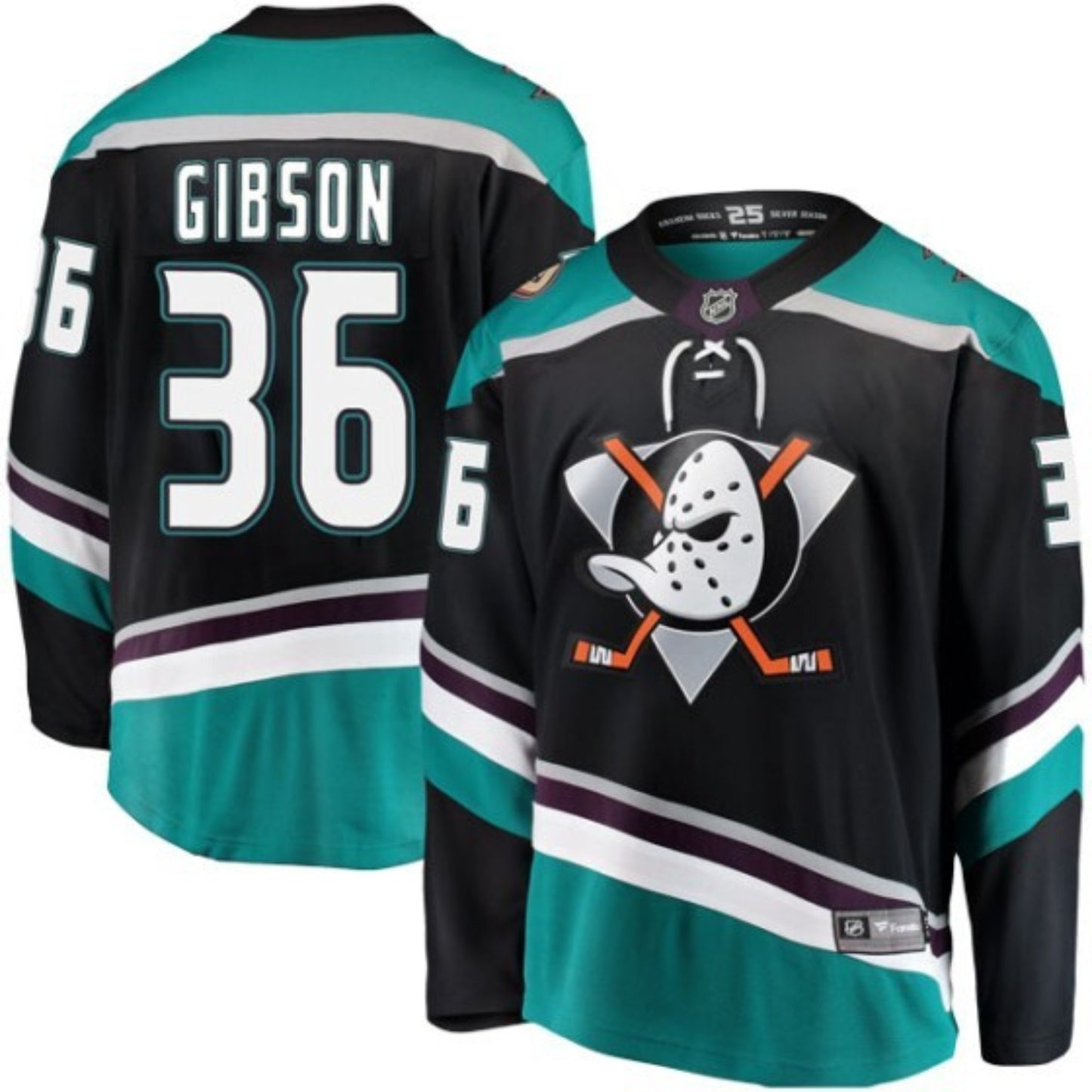 NHL John Gibson Anaheim Ducks 36 Jersey