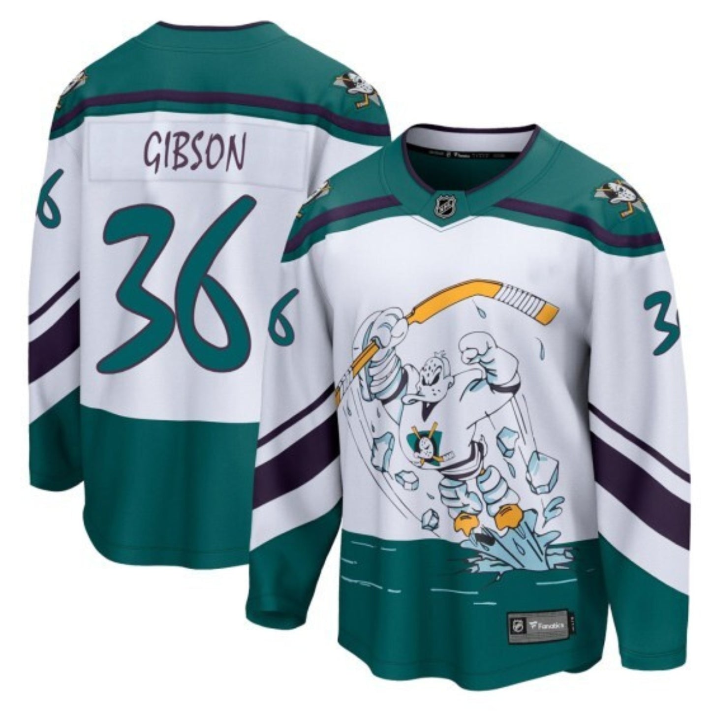 NHL John Gibson Anaheim Ducks 36 Jersey