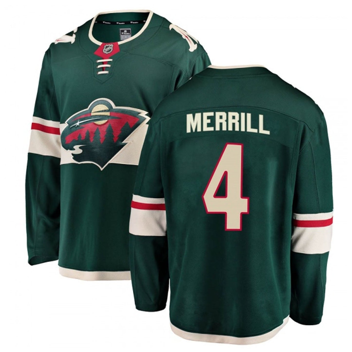 NHL Jon Merrill Minnesota Wild 4 Jersey