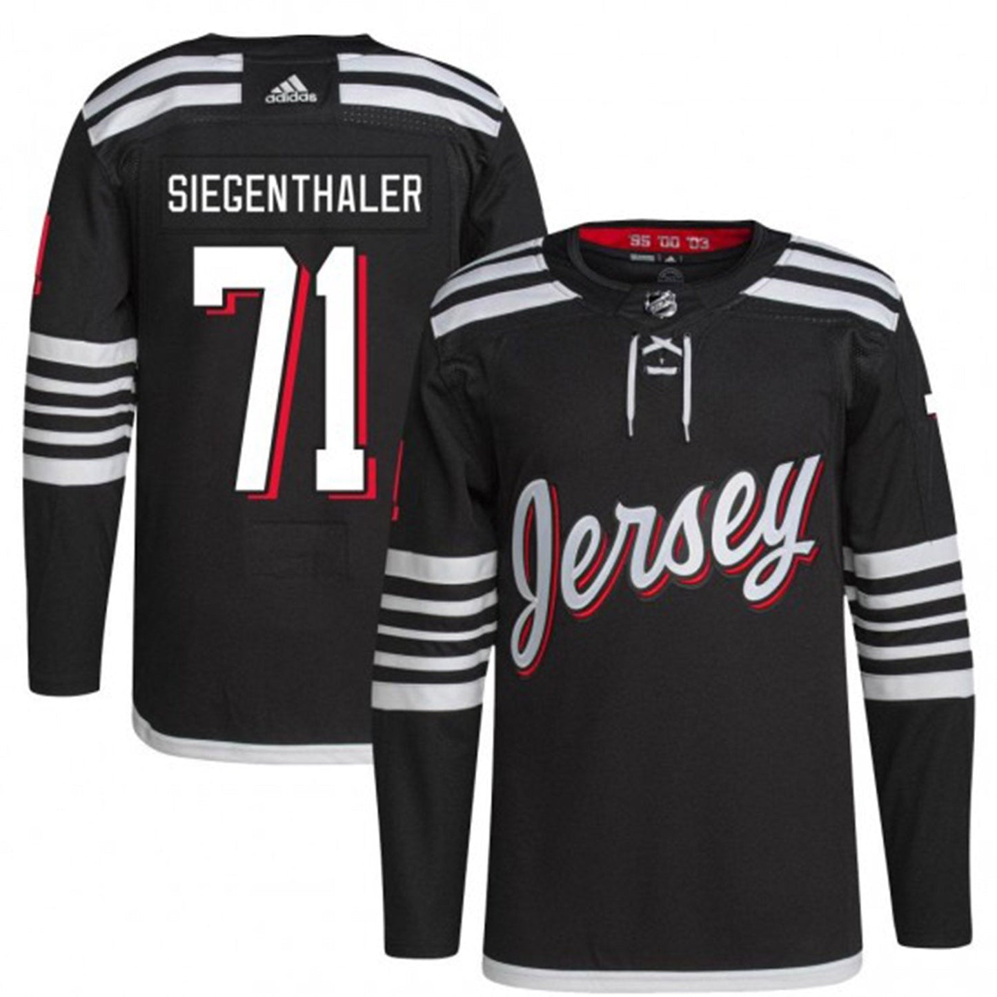 NHL Jonas Siegenthaler New Jersey Devils 71 Jersey