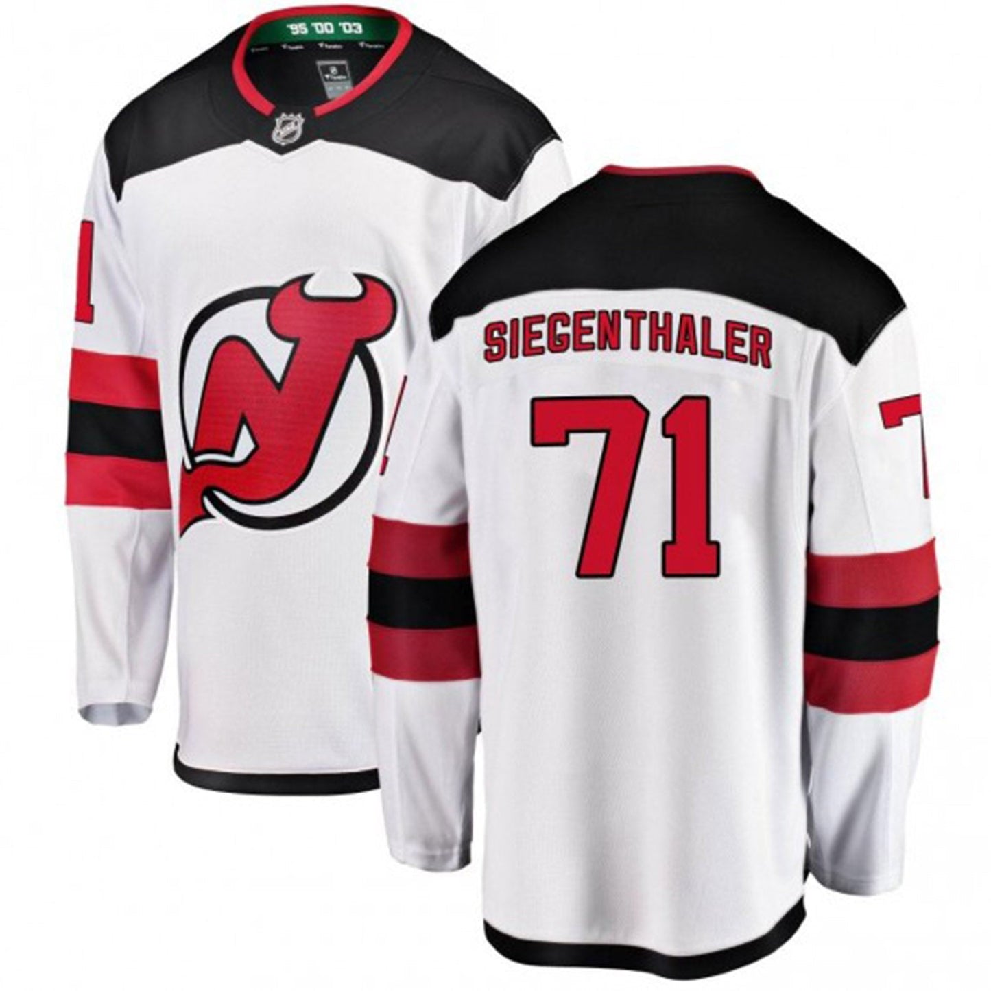 NHL Jonas Siegenthaler New Jersey Devils 71 Jersey