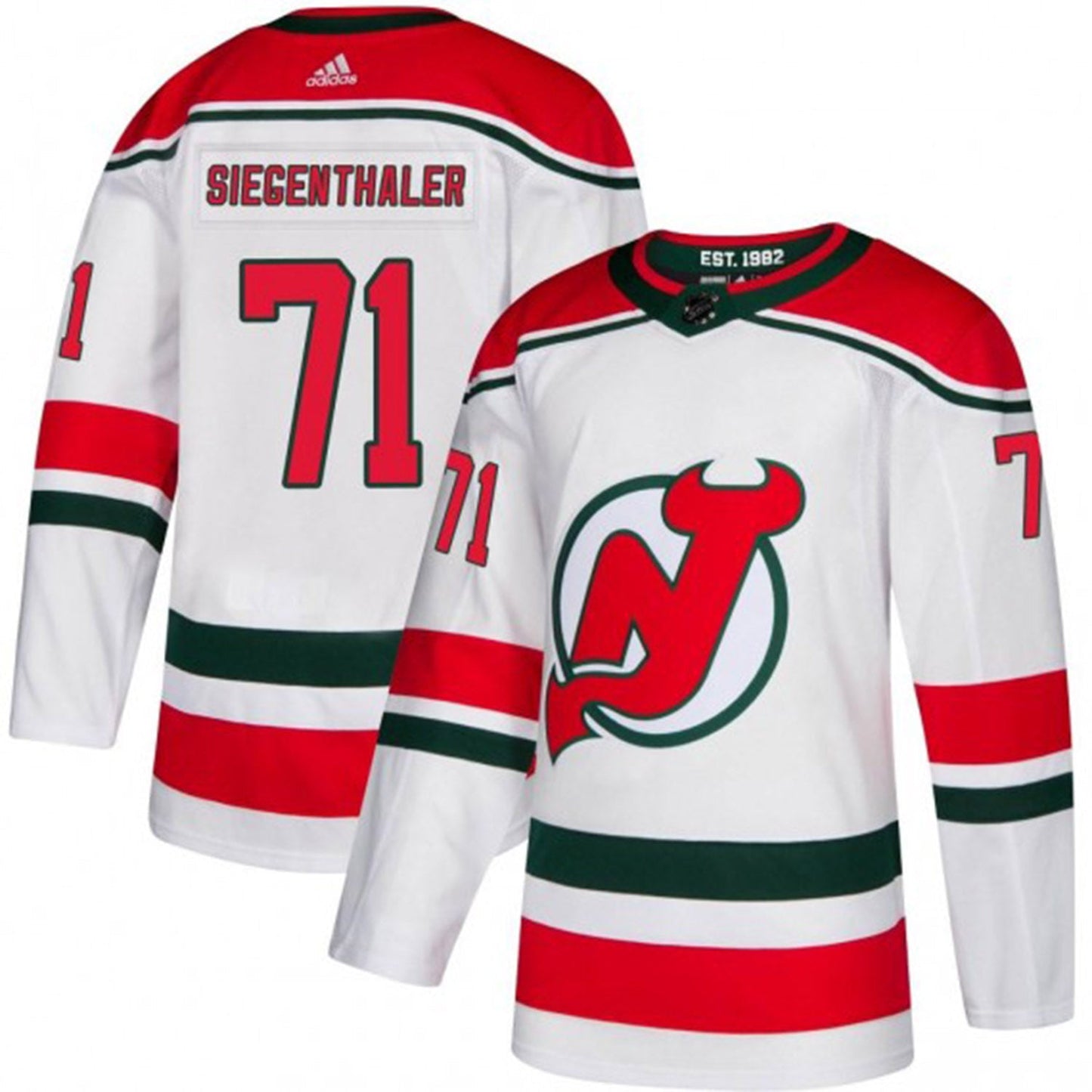 NHL Jonas Siegenthaler New Jersey Devils 71 Jersey