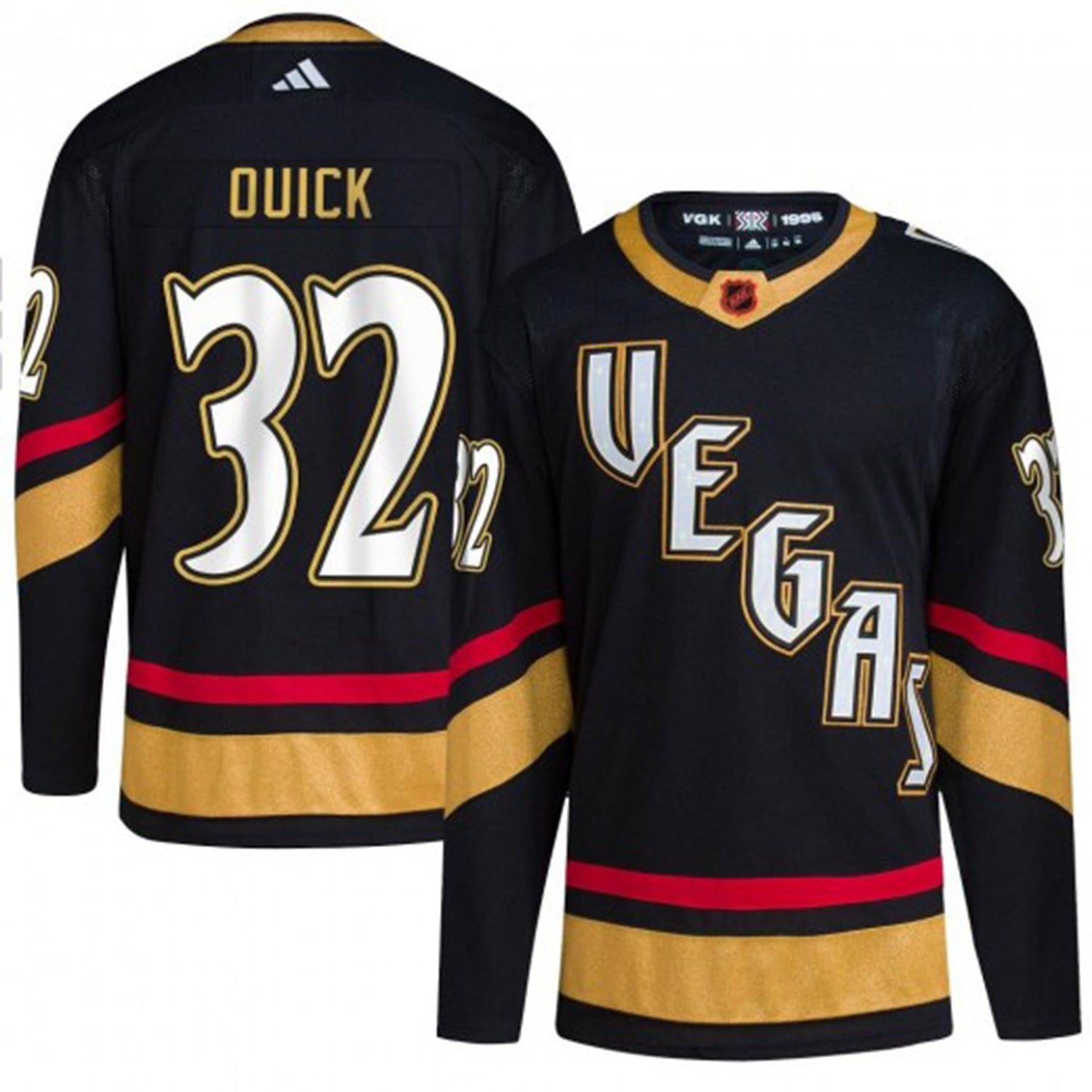 NHL Jonathan Quick Vegas Golden Knights 32 Jersey