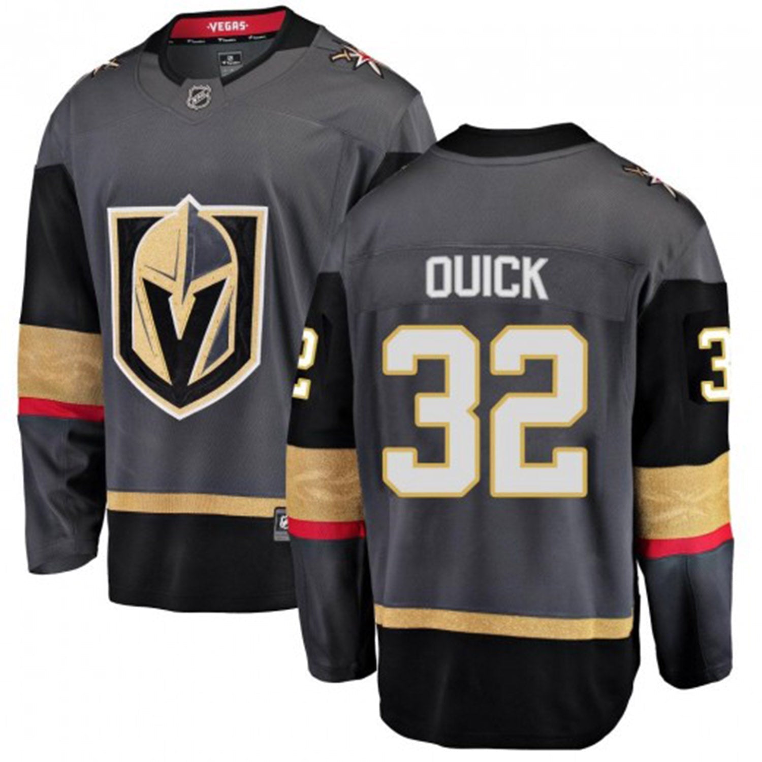 NHL Jonathan Quick Vegas Golden Knights 32 Jersey The Jersey King