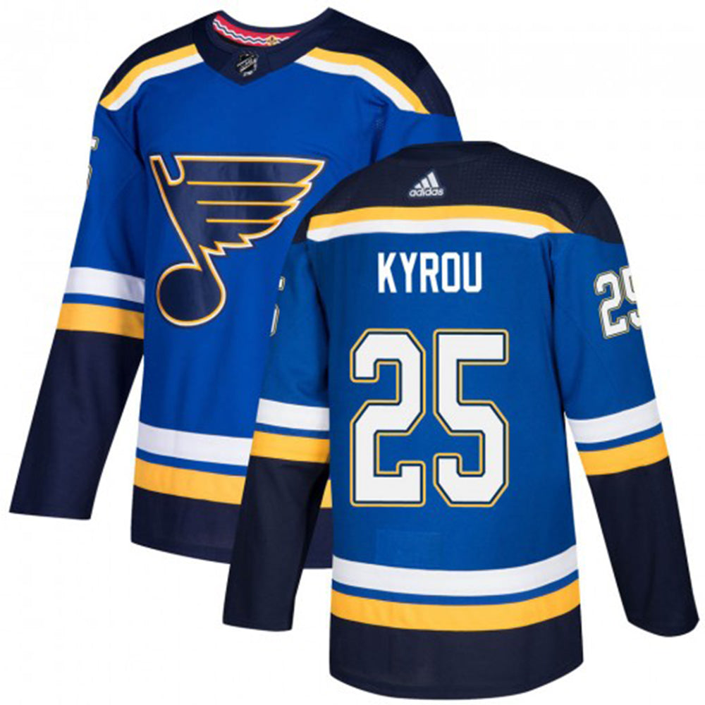 NHL Jordan Kyrou St. Louis Blues 25 Jersey