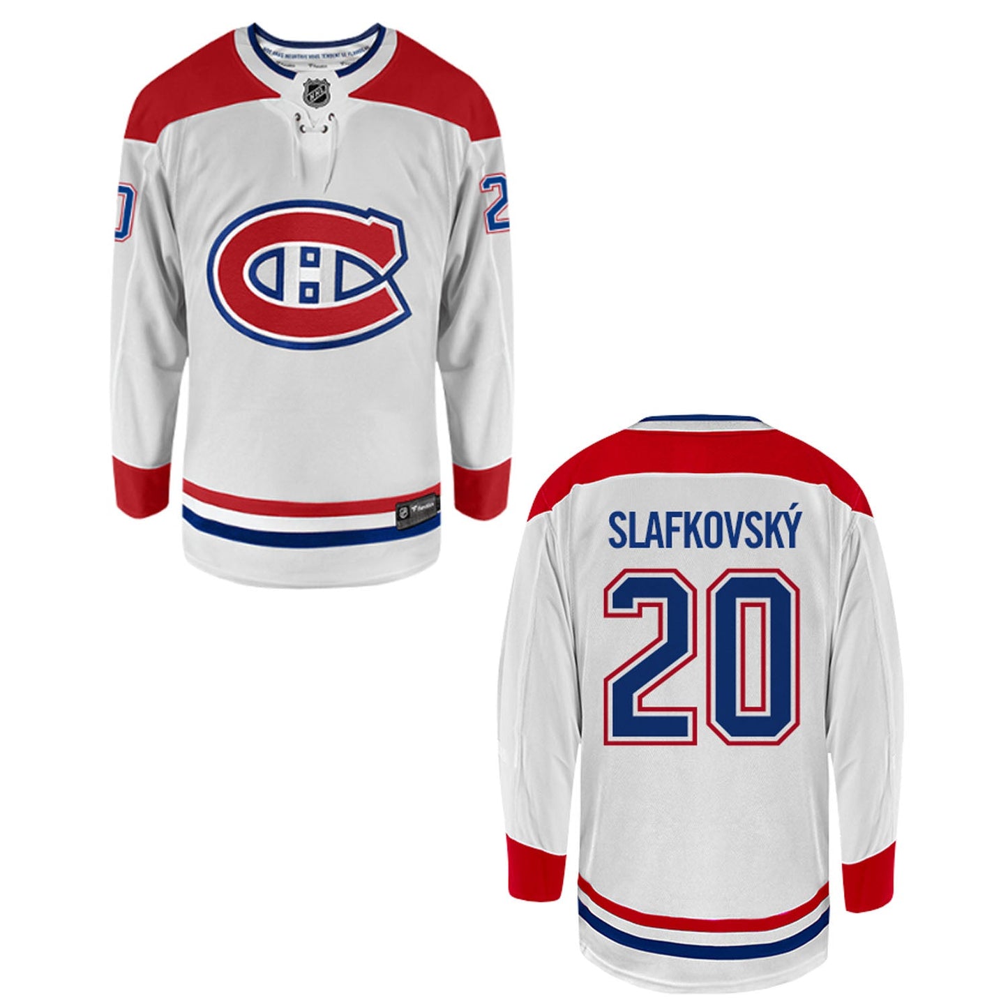 NHL Juraj Slafkovsky Montreal Canadiens 20 Jersey