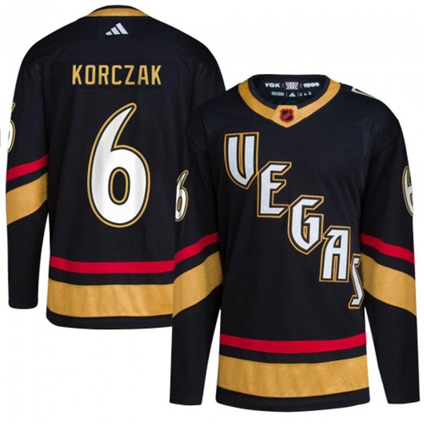 NHL Kaedan Korczak Vegas Golden Knights 6 Jersey