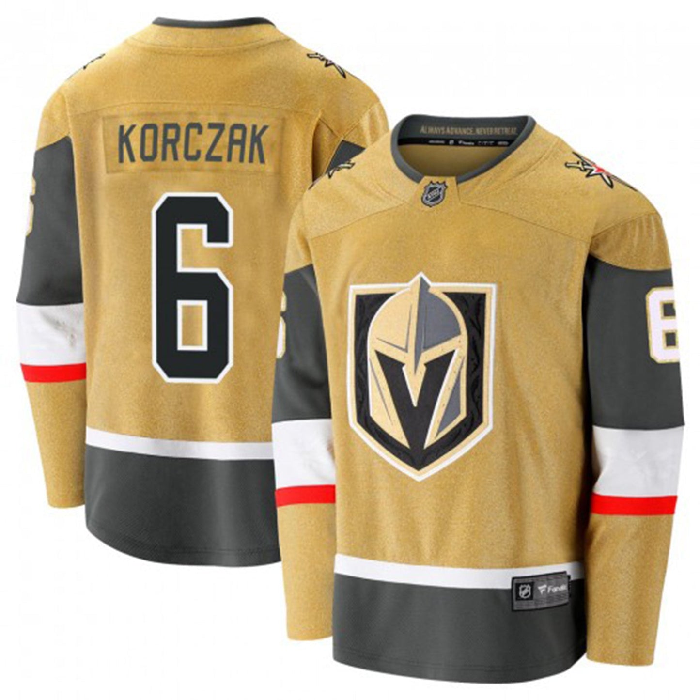 NHL Kaedan Korczak Vegas Golden Knights 6 Jersey