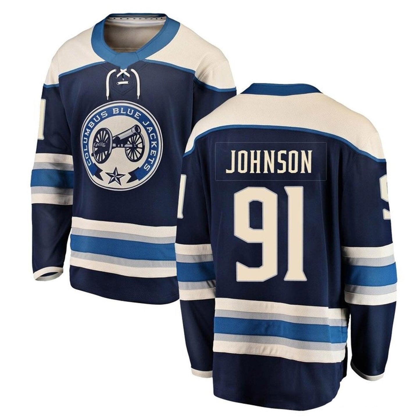 NHL Kent Johnson Columbus Blue Jackets 91 Jersey