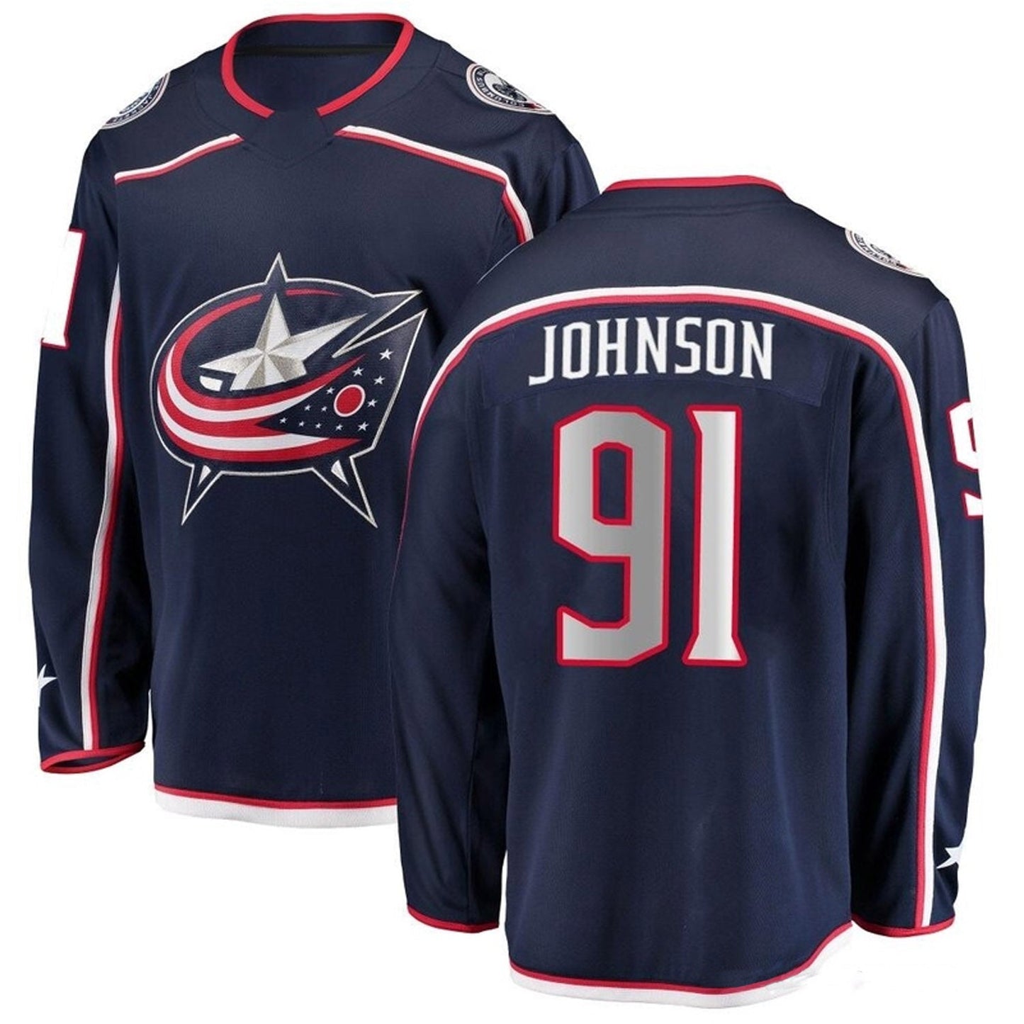 NHL Kent Johnson Columbus Blue Jackets 91 Jersey