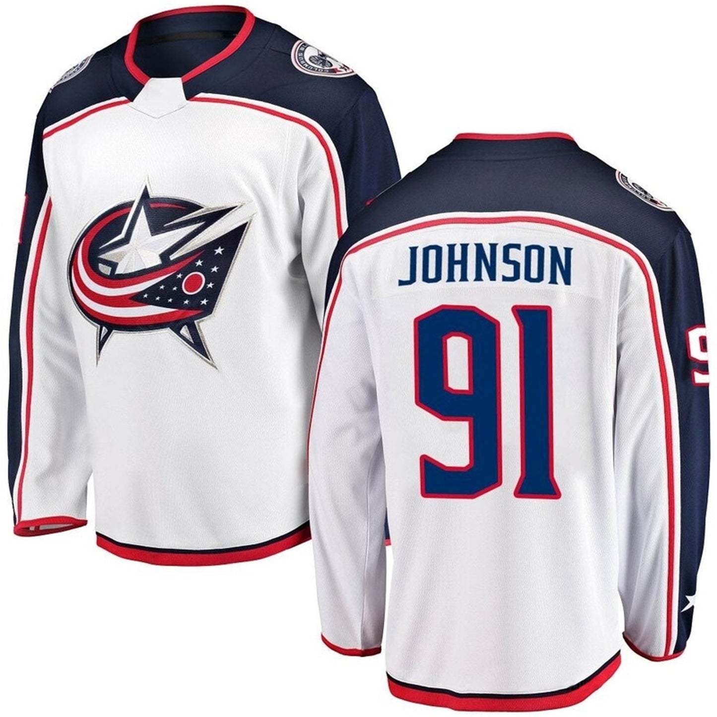 NHL Kent Johnson Columbus Blue Jackets 91 Jersey