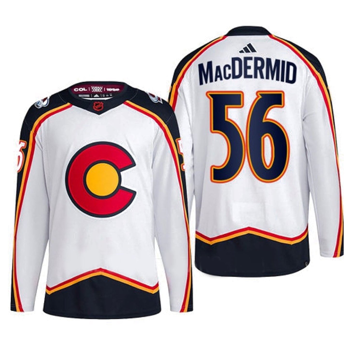 NHL Kurtis MacDermid Colorado Avalanche 56 Jersey