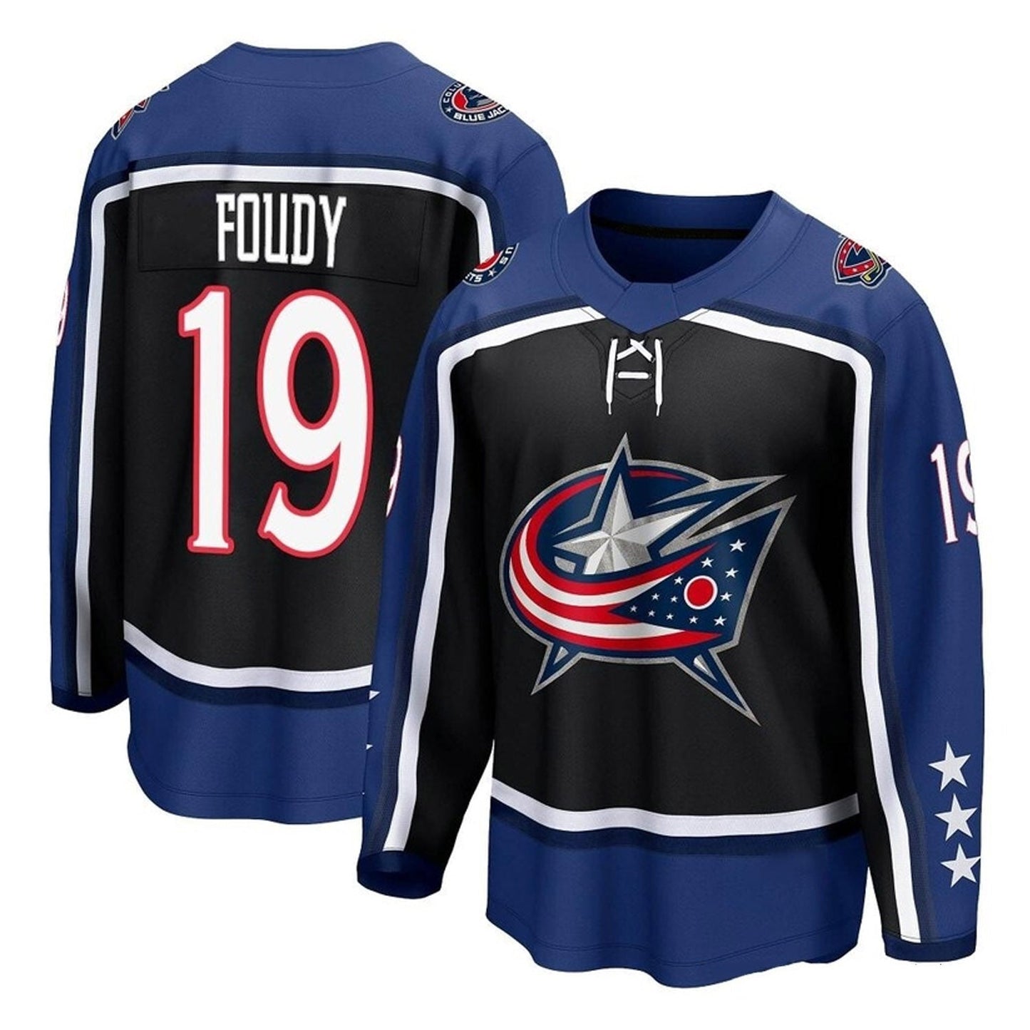 NHL Liam Foudy Columbus Blue Jackets 19 Jersey