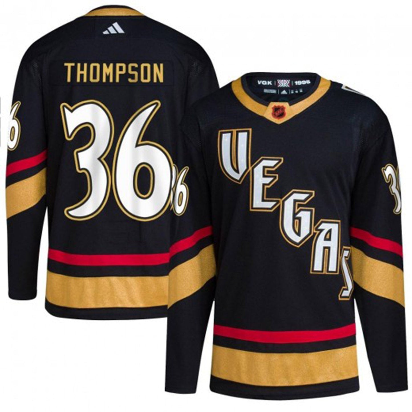 NHL Logan Thompson Vegas Golden Knights 36 Jersey