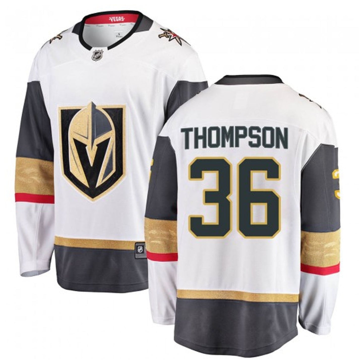 NHL Logan Thompson Vegas Golden Knights 36 Jersey