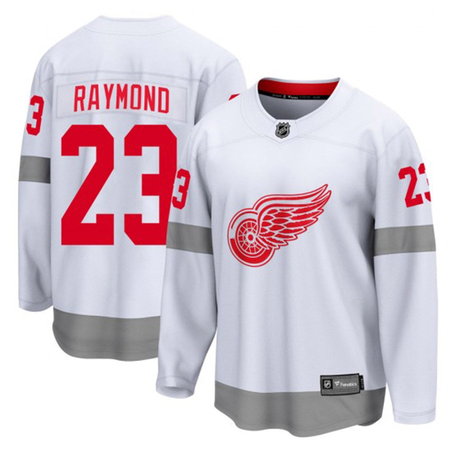 NHL Lucas Raymond Detroit Red Wings 23 Jersey