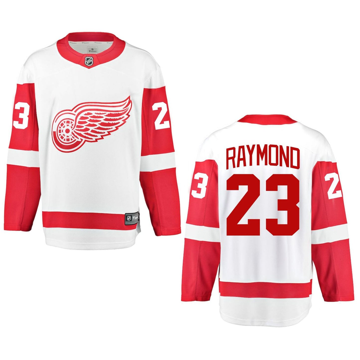 NHL Lucas Raymond Detroit Red Wings 23 Jersey