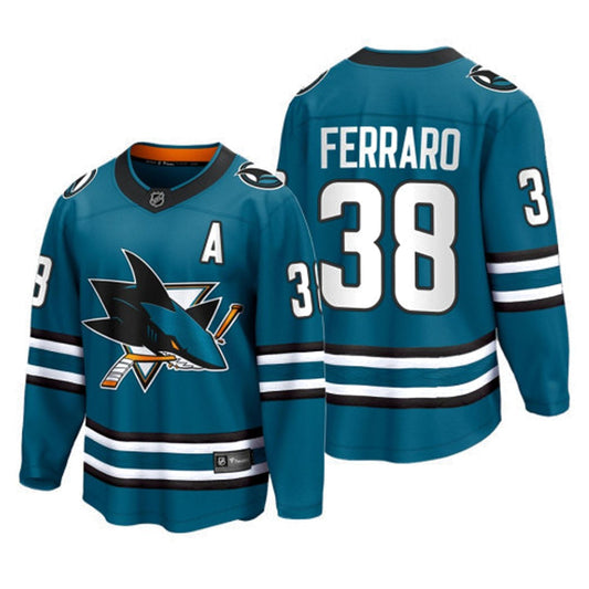 NHL Mario Ferraro San Jose Shark 38 Jersey