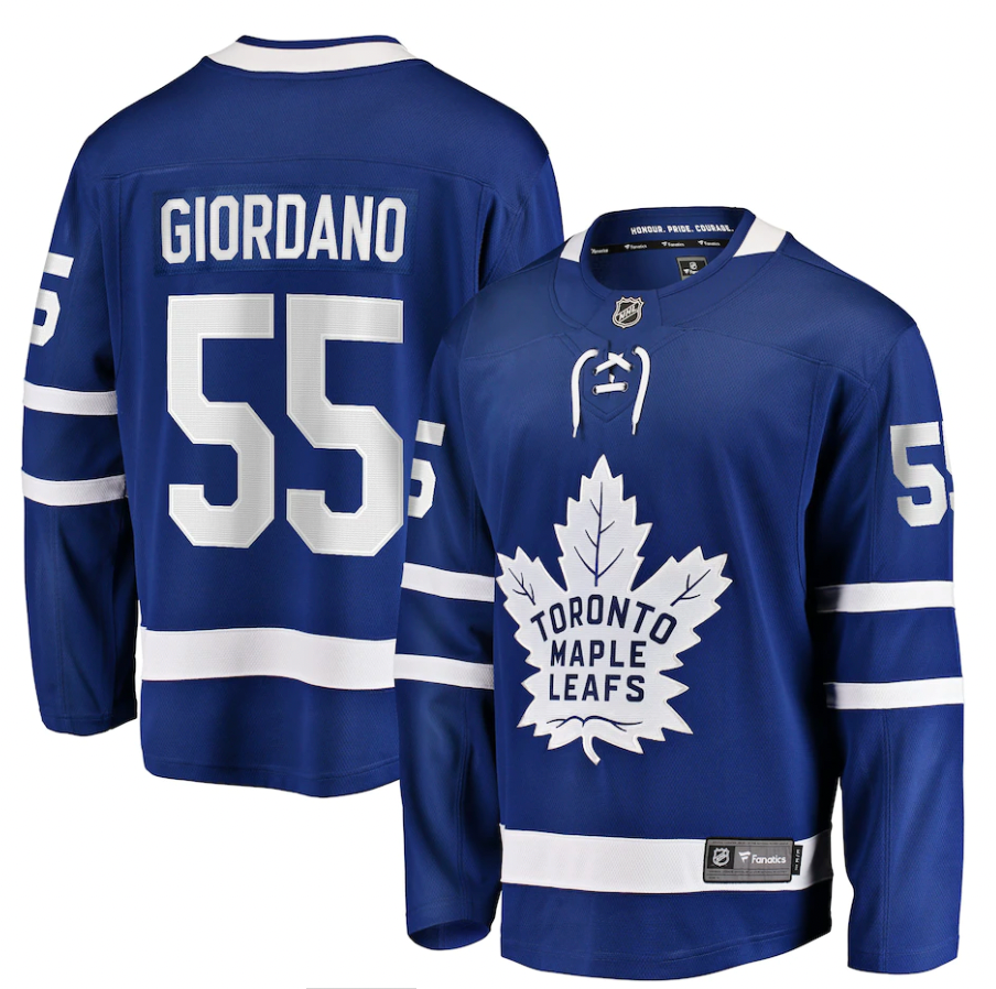 NHL Mark Giordano Toronto Maple Leafs 55 Jersey