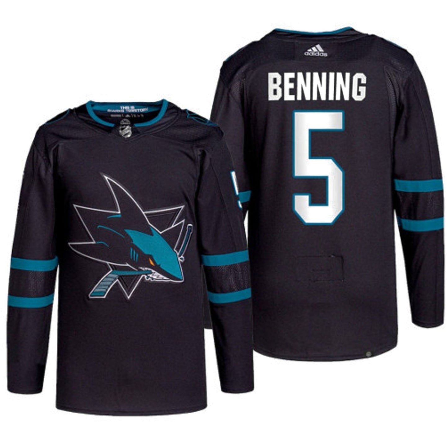 NHL Matt Benning San Jose Sharks 5 Jersey