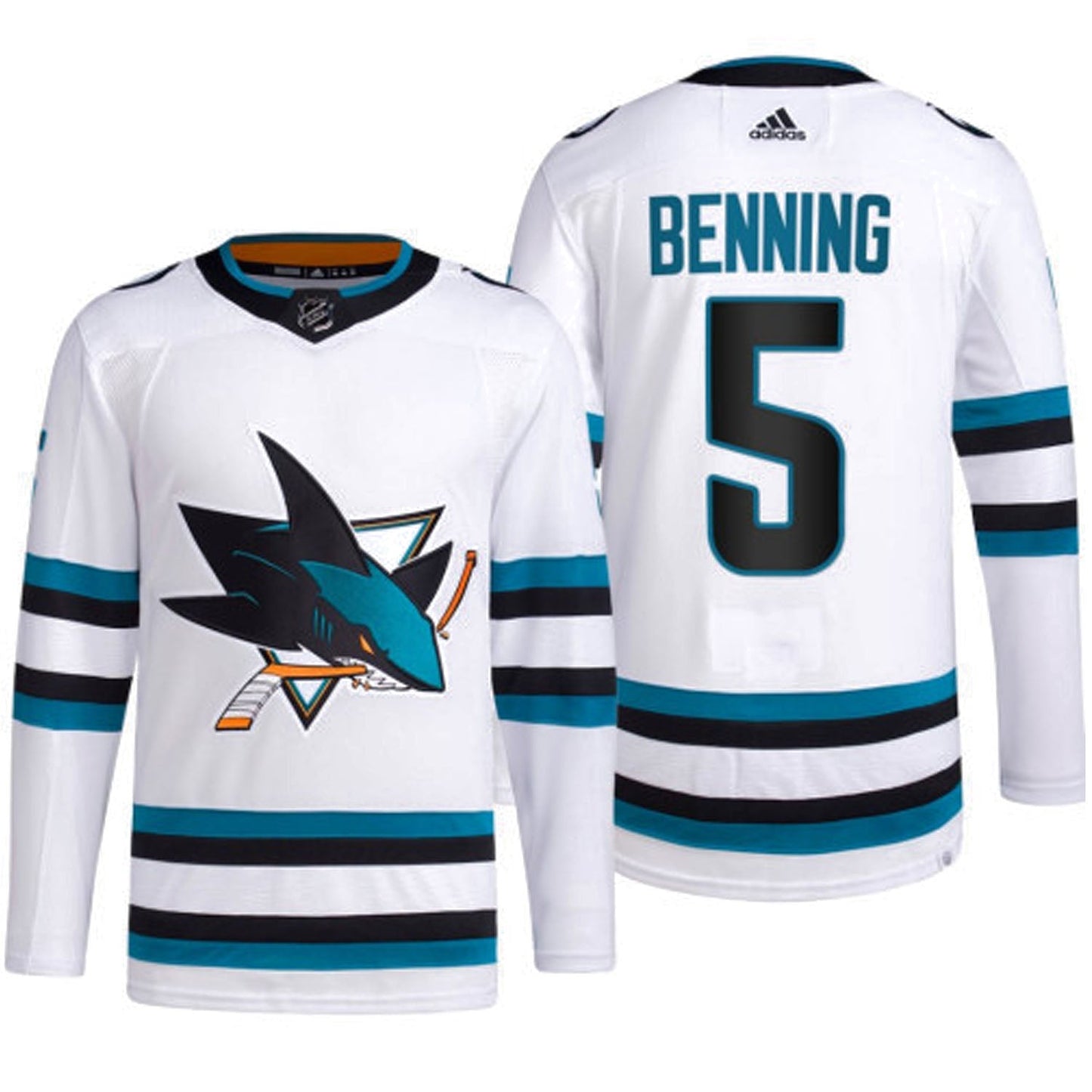 NHL Matt Benning San Jose Sharks 5 Jersey