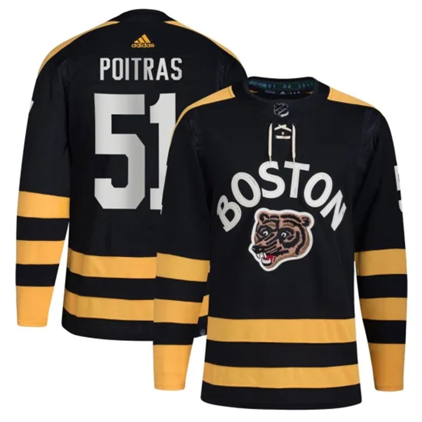 NHL Matthew Poitras Bostin Bruins 51 Jersey