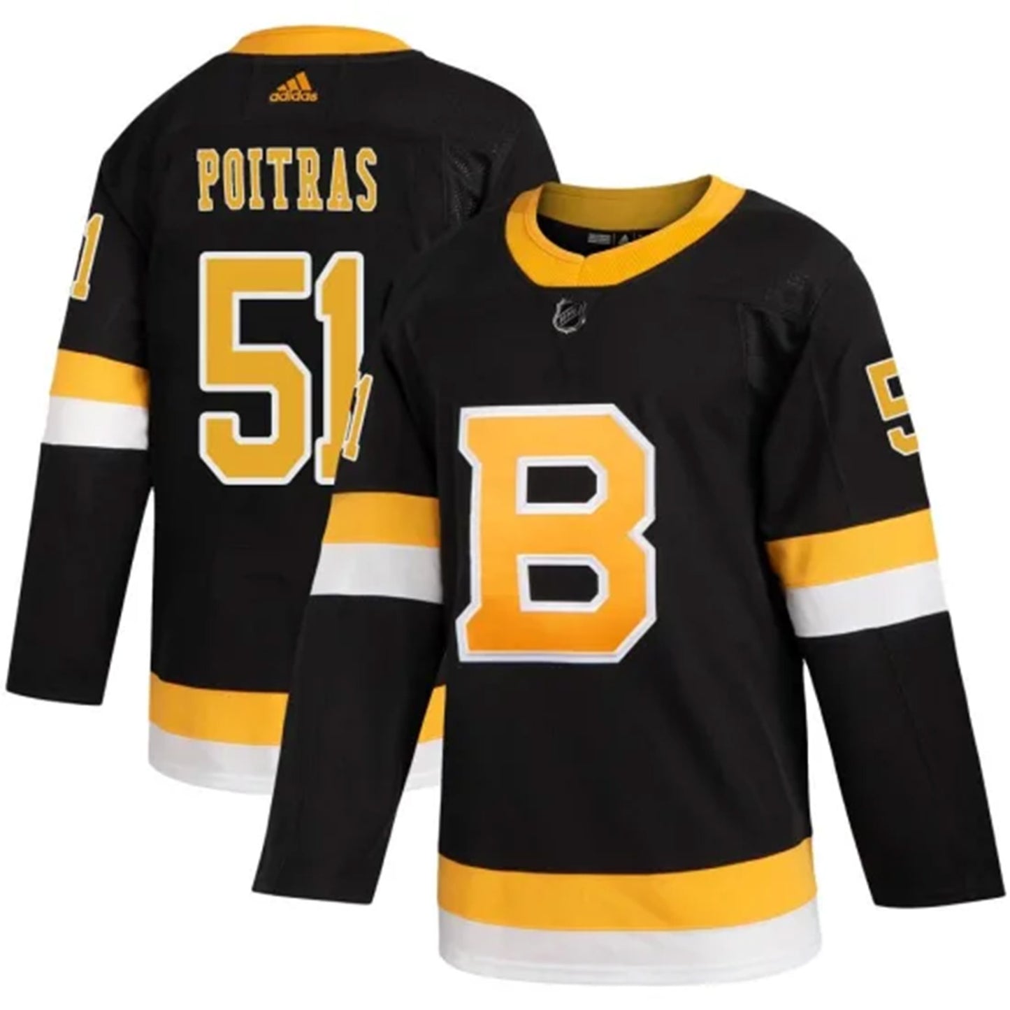 NHL Matthew Poitras Bostin Bruins 51 Jersey